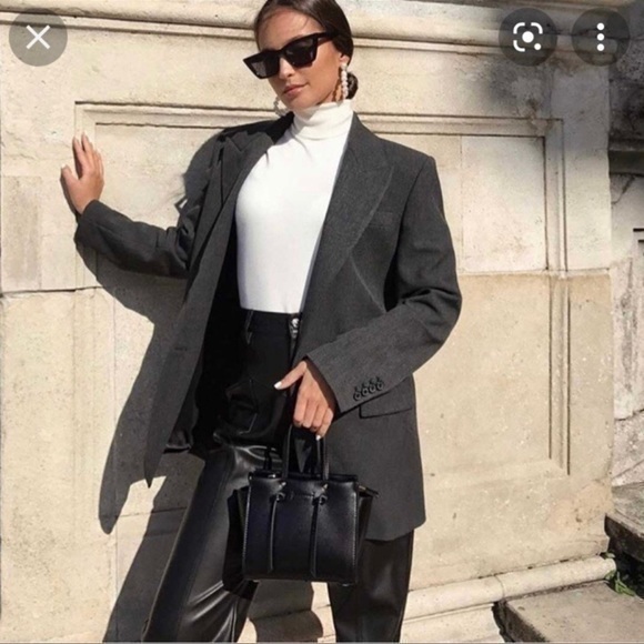 Zara Jackets & Blazers - Zara Gray Blazer Size Medium